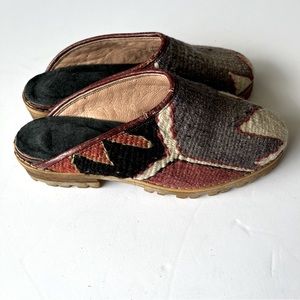 Authentic Wool Turkish Kilim Slides